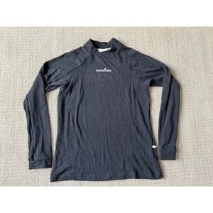 FAIRMONDE Women's Merino Long Sleeve Golf Mock‎ Neck Sz L